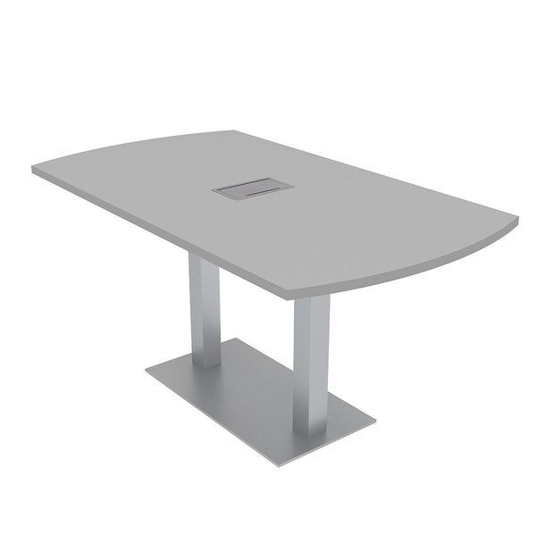 Skutchi Designs 33.5 in W, 59.5 in L, 29 in H, Engineered Wood Top, Grey HAR-AREC-34X60-DOU-ELEC-XD01 - main